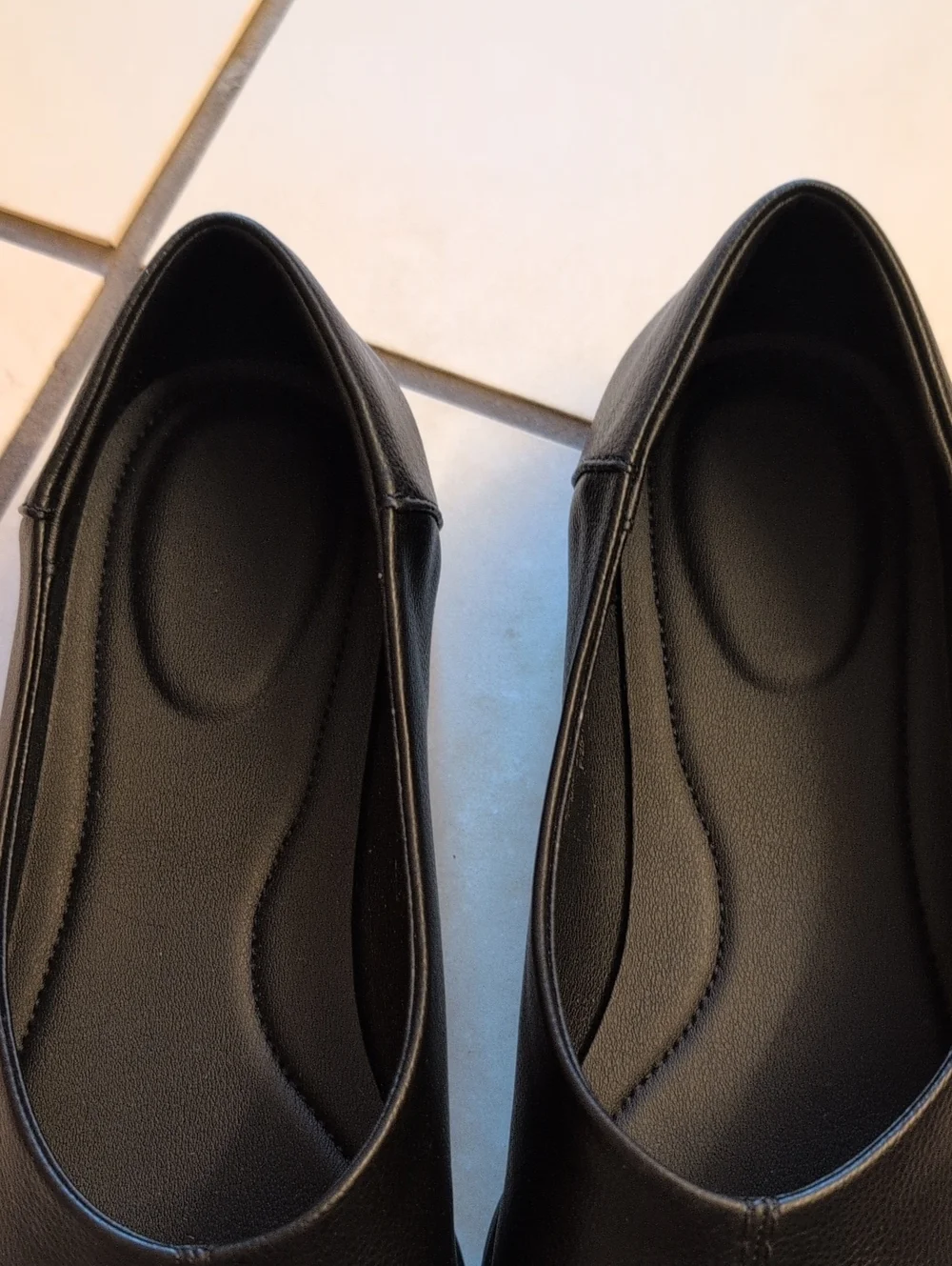 NEW UNIQLO : C Square Flat Shoes black Japanese Minimalist Style Size 7.5